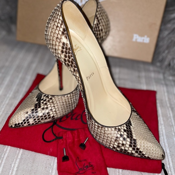 Christian Louboutin Python Pumps100 mm - Picture 10 of 11